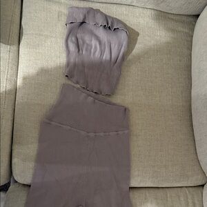 Oh Polly Ribbed Knitwear in Light Taupe